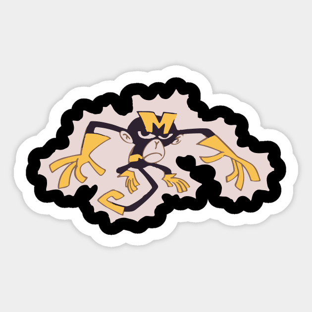 Dial M for Monkey Sticker by AlteredWalters